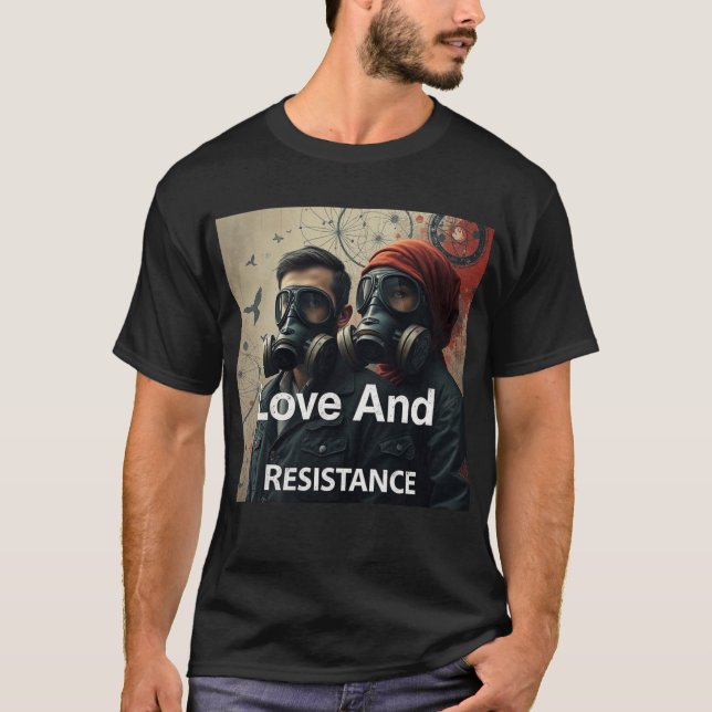 LOVE AND RESISTANCE Kafka Romantics Modern Graphic T Shirt (Framsida)
