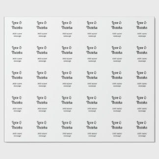 Love and thanks business name text message presentpapper