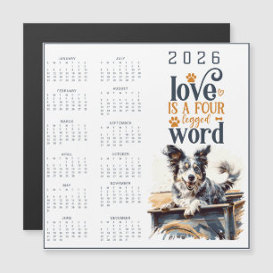LOVE är ett fyrabent ord Hundkalender