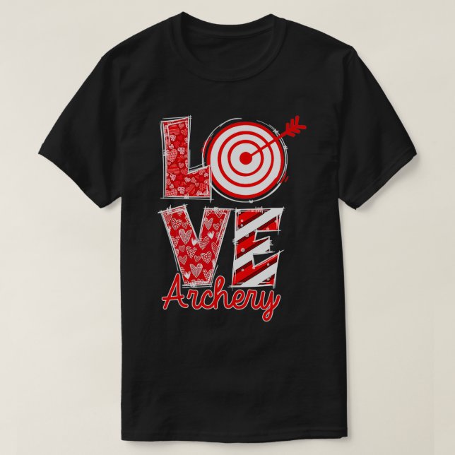 Love Archery Happy Valentine Day Archery Lover Out T Shirt (Design framsida)