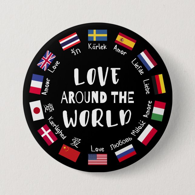 Love Around the World Languages  Knapp (Framsida)