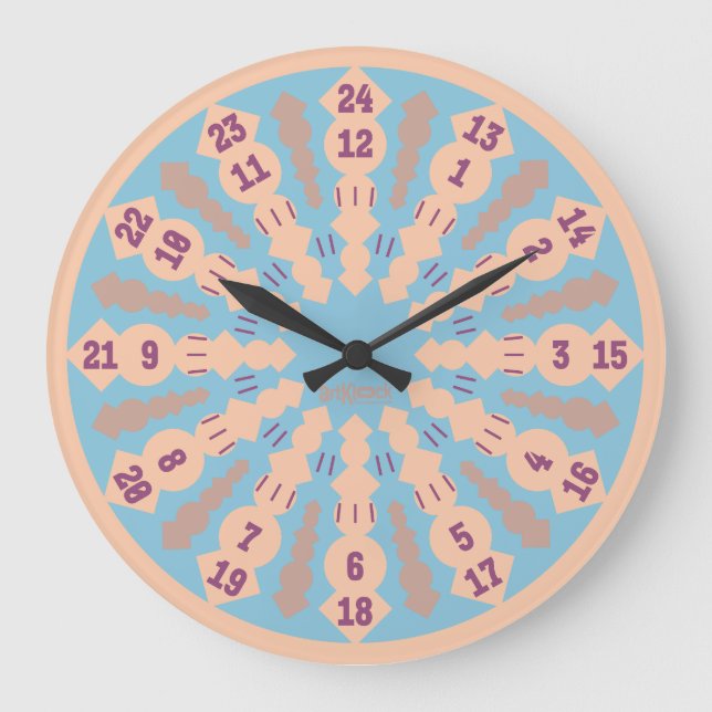 LOVE ART KLOCK TWENTY FOUR/TWELVE BY MASANSER STOR KLOCKA (Framsida)