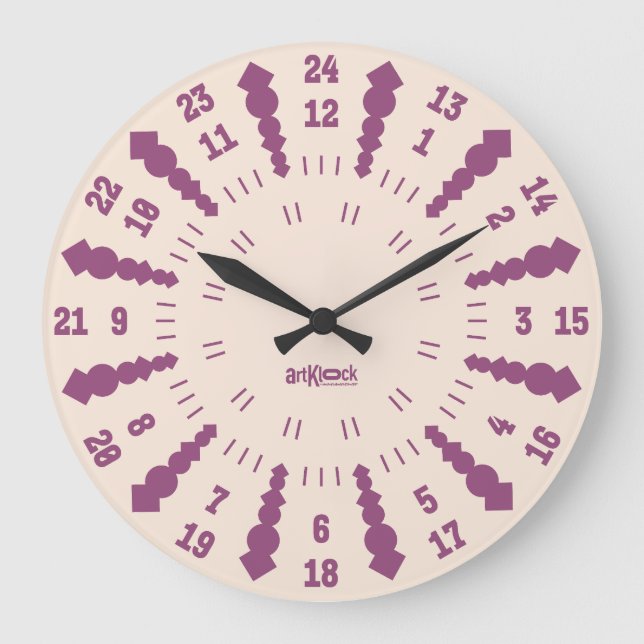 LOVE ART KLOCK TWENTY FOUR/TWELVE BY MASANSER STOR KLOCKA (Framsida)