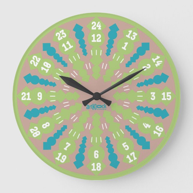 LOVE ART KLOCK TWENTY FOUR/TWELVE BY MASANSER STOR KLOCKA (Framsida)