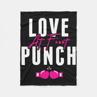 Love At First Punch Girl Kickboxing Cardio Workout Fleecefilt