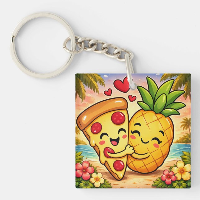 Love at First Slice - Pizza Meets Pineapple (Framsidan)