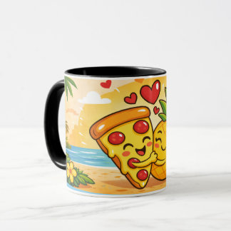Love at First Slice - Pizza Meets Pineapple Mugg