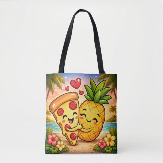 Love at First Slice - Pizza Meets Pineapple Tygkasse