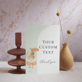 Love At First Spritz Custom Bridal Shower Sign Kort