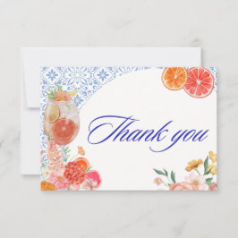 Love at first spritz orange bridal shower tack kort