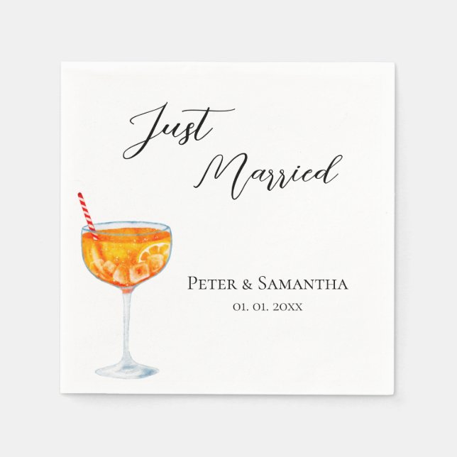 Love At First Spritz Wedding  Pappersservett (Framsidan)