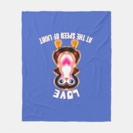 Love at the Speed of Light Penguin Gift Fleecefilt