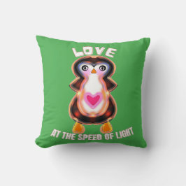 Love at the Speed of Light Penguin Gift Kudde