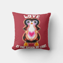 Love at the Speed of Light Penguin Gift Kudde