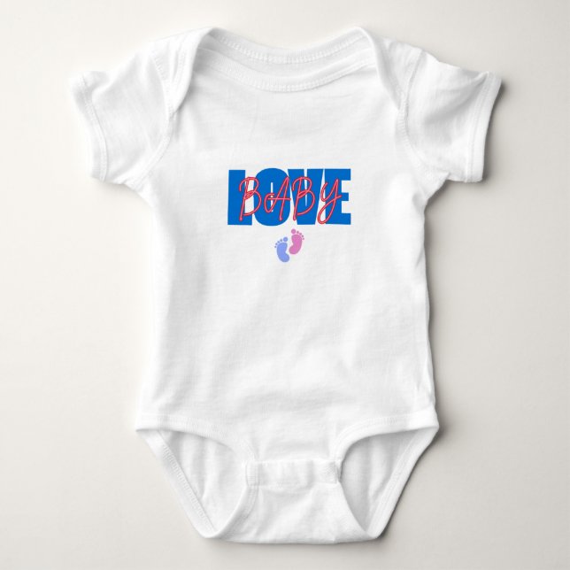 Love Baby Bodysuit T Shirt (Framsida)