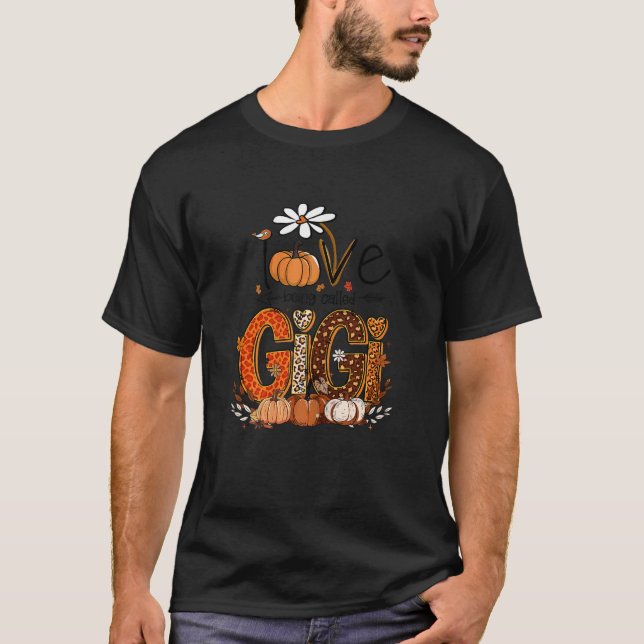 Love being called gigis Grandma gigi Halloween  T Shirt (Framsida)