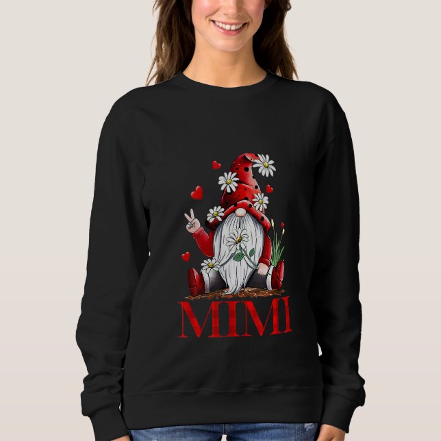 Love Being Called Mimi Gnome Valentine Day Matchin T Shirt (Framsida)