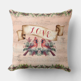 Love, Bells, Music & Paris Postmark Kudde