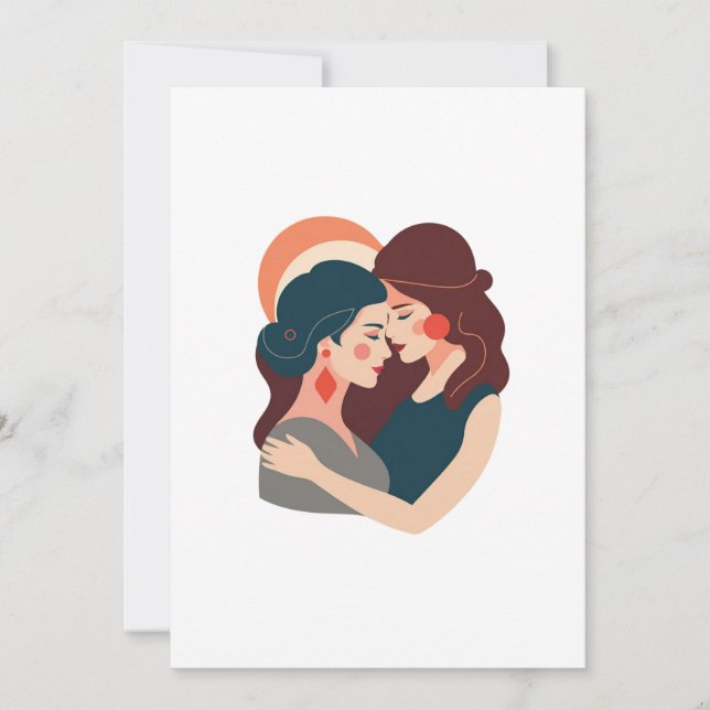 love between women inbjudningar (Framsida)