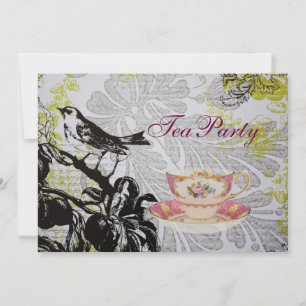 Love Bird Boho Chic möhippa tea party Inbjudningar