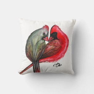 Love Bird Cardinal Dekorativ kudde