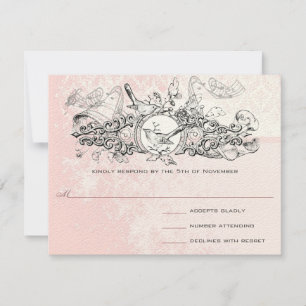 Love Bird Rosa Musical Rulla Monogram OSA Kort