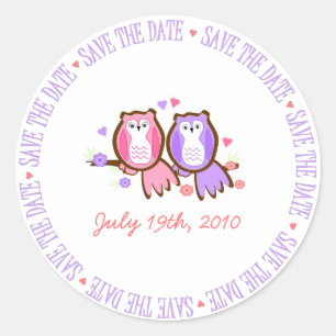 Love Bird Stickers - Customized - Customized Runt Klistermärke