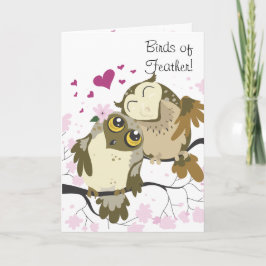 Love Bird Uggla Greeting Card Kort
