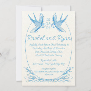 Love Bird Wedding bjudande Inbjudningar