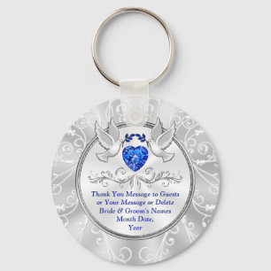 Love Bird Wedding Favors, Bröllop Keychain Favors  Nyckelring