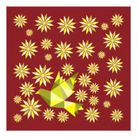 LOVE BIRD with FLOWER GIFT SPECIELL DAY, BIRTHDAY