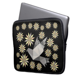 LOVE BIRD with FLOWER GIFT SPECIELL DAY, BIRTHDAY Laptop Fodral