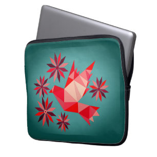 LOVE BIRD with FLOWER GIFT SPECIELL DAY, BIRTHDAY Laptop Fodral