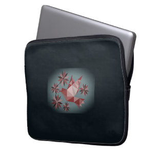 LOVE BIRD with FLOWER GIFT SPECIELL DAY, BIRTHDAY Laptop Fodral