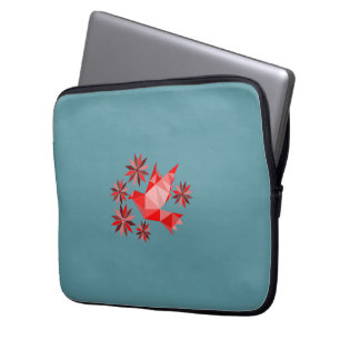 LOVE BIRD with FLOWER GIFT SPECIELL DAY, BIRTHDAY Laptop Fodral