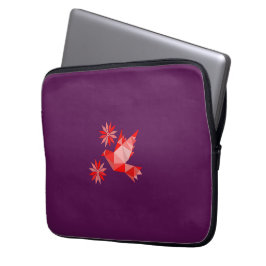 LOVE BIRD with FLOWER GIFT SPECIELL DAY, BIRTHDAY Laptop Fodral