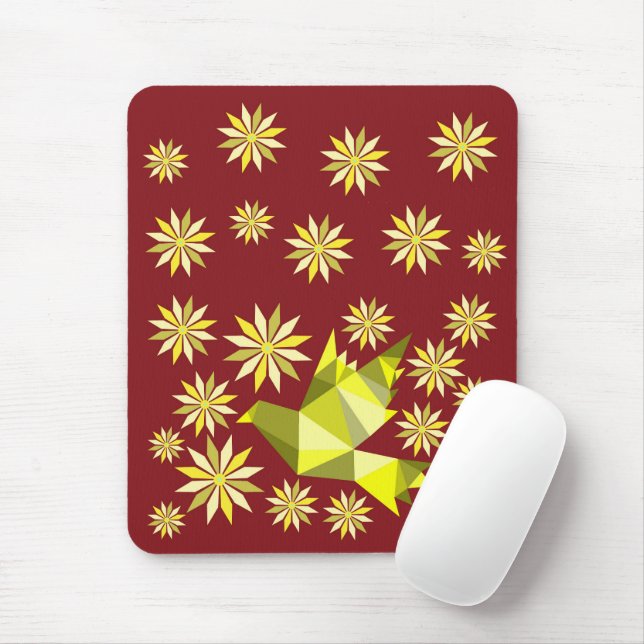 LOVE BIRD with FLOWER GIFT SPECIELL DAY, BIRTHDAY Musmatta (Med mus)