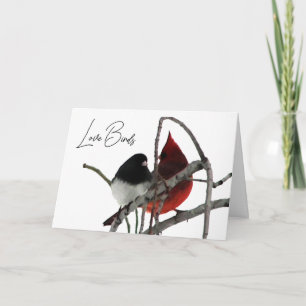 Love birds Alla hjärtans dagskort Helgkort