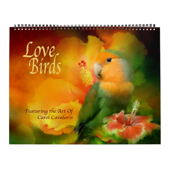 love birds Art Calendar Kalender (Omslag)