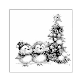 Love Birds at Christmas Stämpel