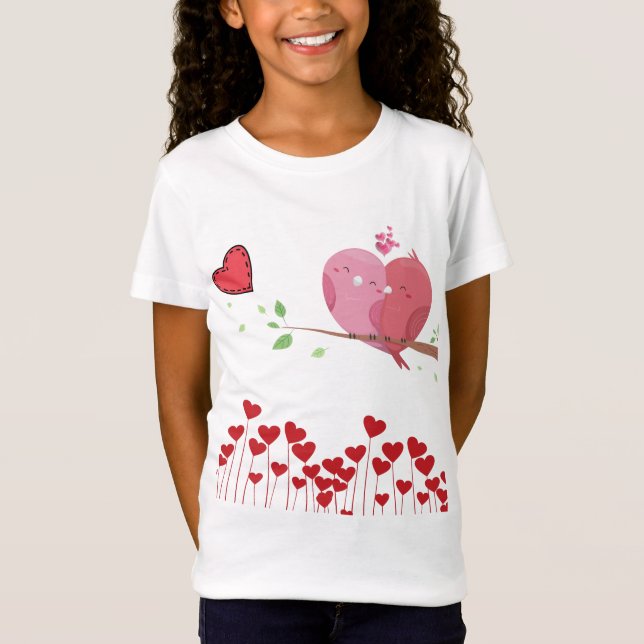 Love birds | Barntröskel T Shirt (Framsida)