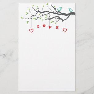 Love birds brevpapper