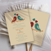 Love birds Bröllop