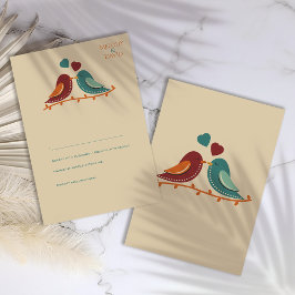Love birds Bröllop OSA Kort