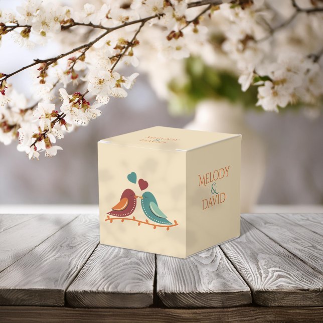 Love birds Bröllop Presentaskar (Skapare uppladdad)