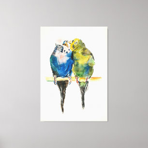 Love birds canvastryck
