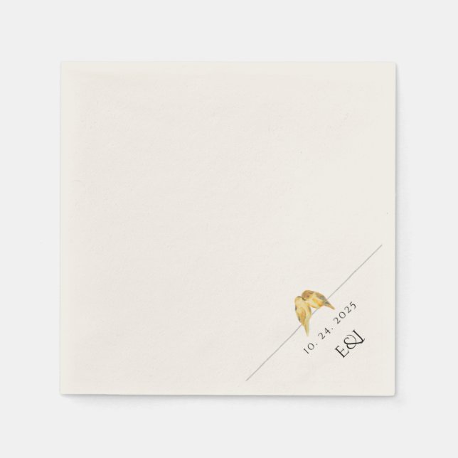 Love birds Cocktail Hour Pappersservett (Framsidan)