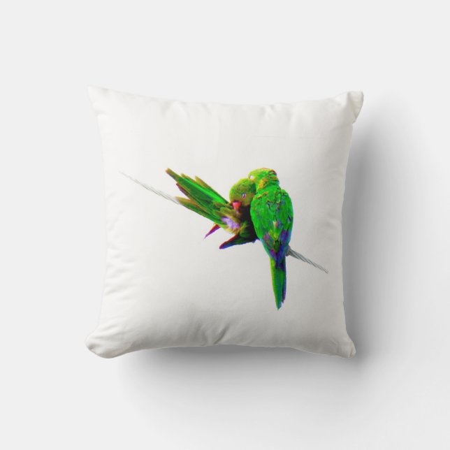 ~Love birds~ DEKORATIV KUDDE, ANPASSAT IT! Kudde (Framsida)