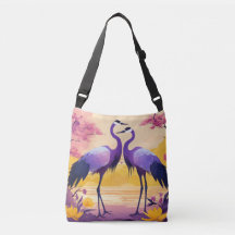 Love birds Delight: Tote Bag med Romantic Design