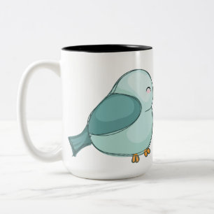 love birds, fåglar, kärlek Två-Tonad mugg